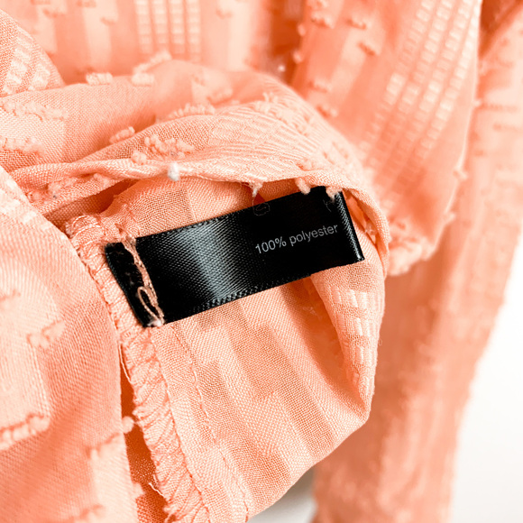 🌼2/$22🌼 The Limited Long Sleeve Sheer Peach Blouse - Picture 4 of 7